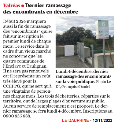 20231112 DERNIER RAMMASAGE ENCOMBRANT DECEMBRE