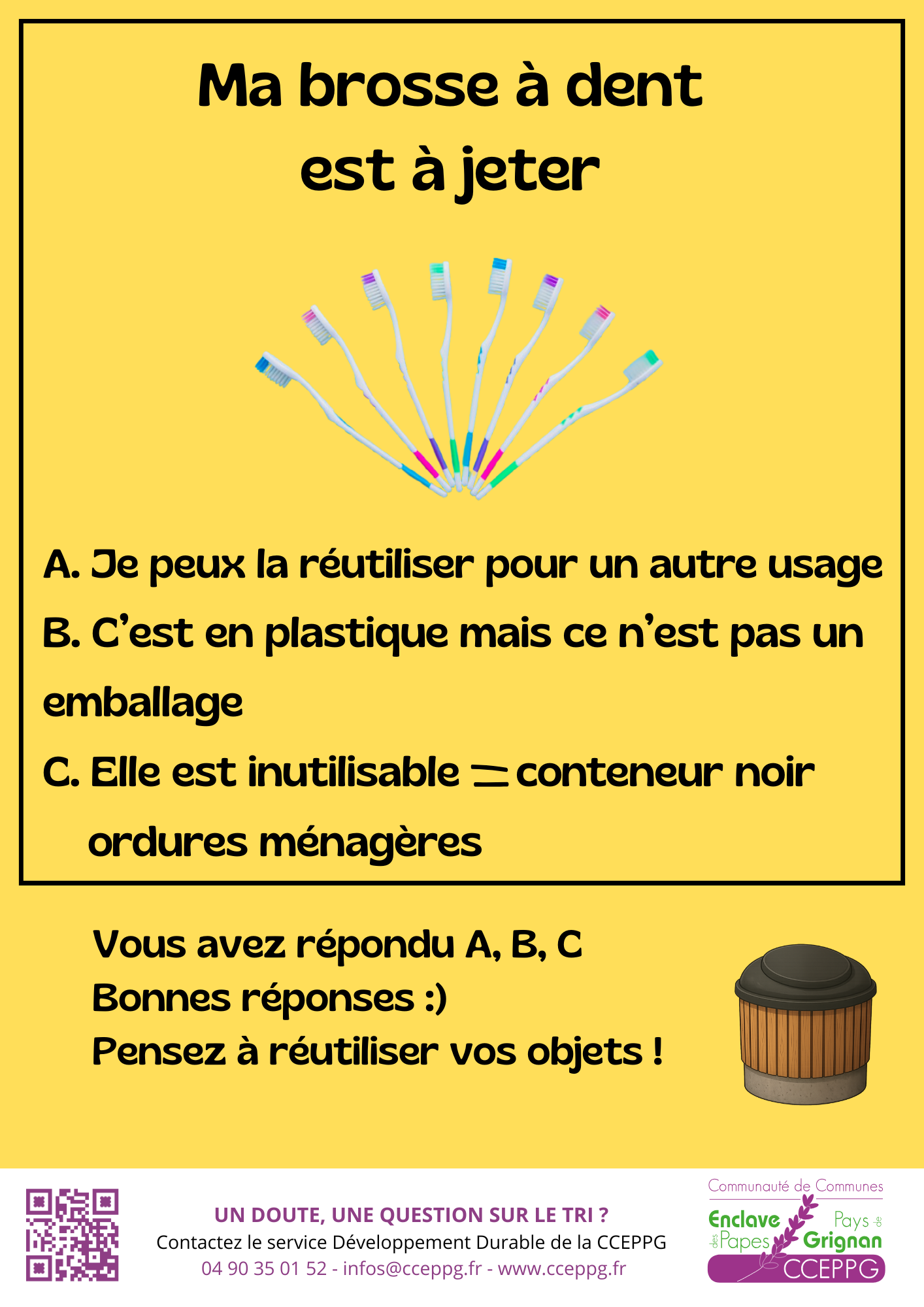 Affiche Brosse à dent