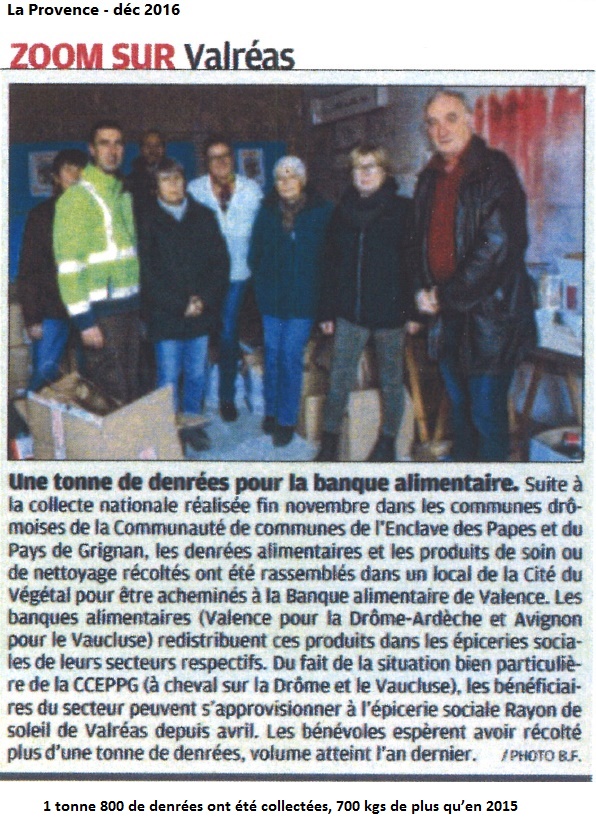 122016 collecte alimentaire