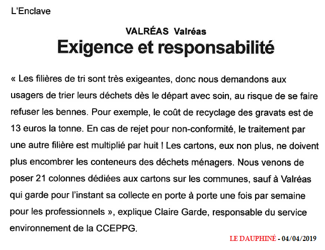 20190404 EXIGENCE ET RESPONSABILIT