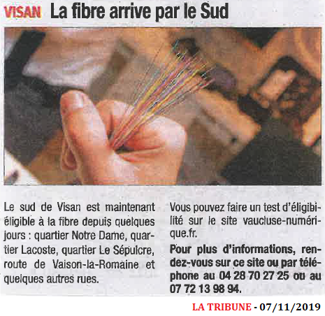 20191107 La fibre arrive par le Sud