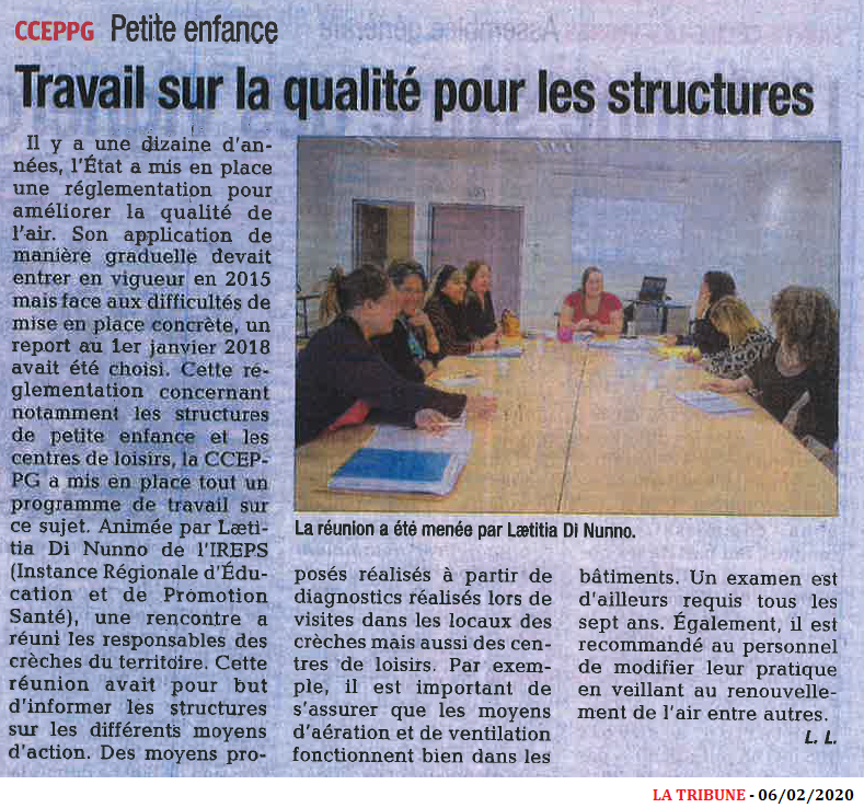 20200206 Travail sur la qualité pour les structures