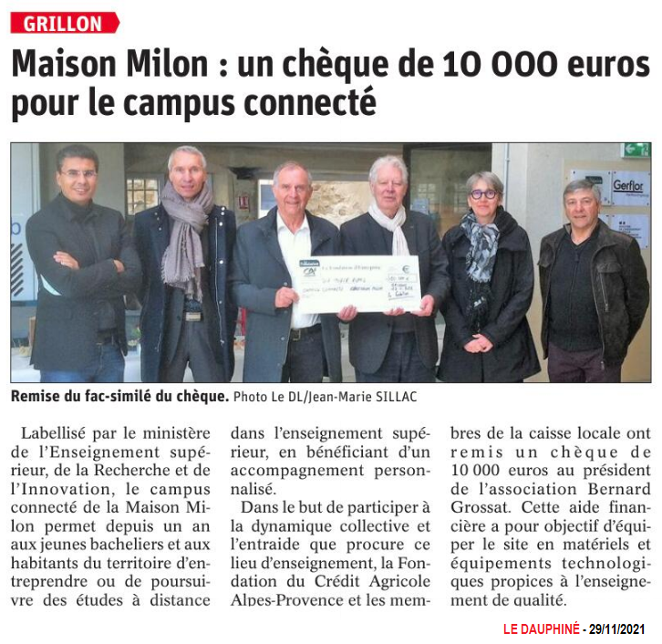 20211129 MAISON MILON CHEQUE 10000ERUROS