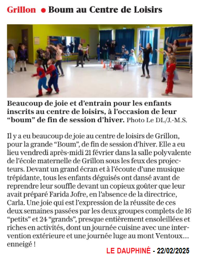 20250222 GRILLON BOUM AU CENTRE DE LOISIRS