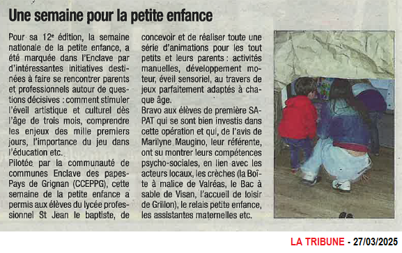 20250327 SEMAINE PETITE ENFANCE