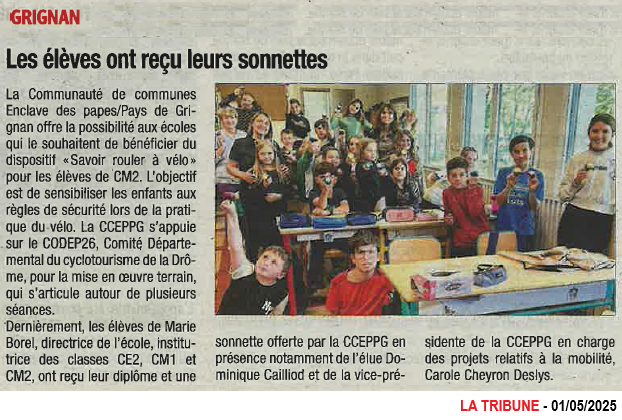 20250501 GRIGNAN SAVOIR ROULER A VELO