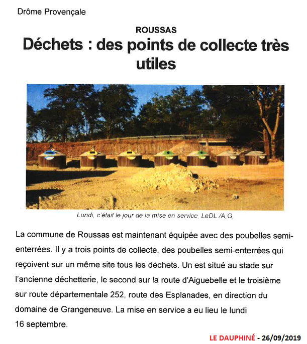 Déchets ROUSSAS