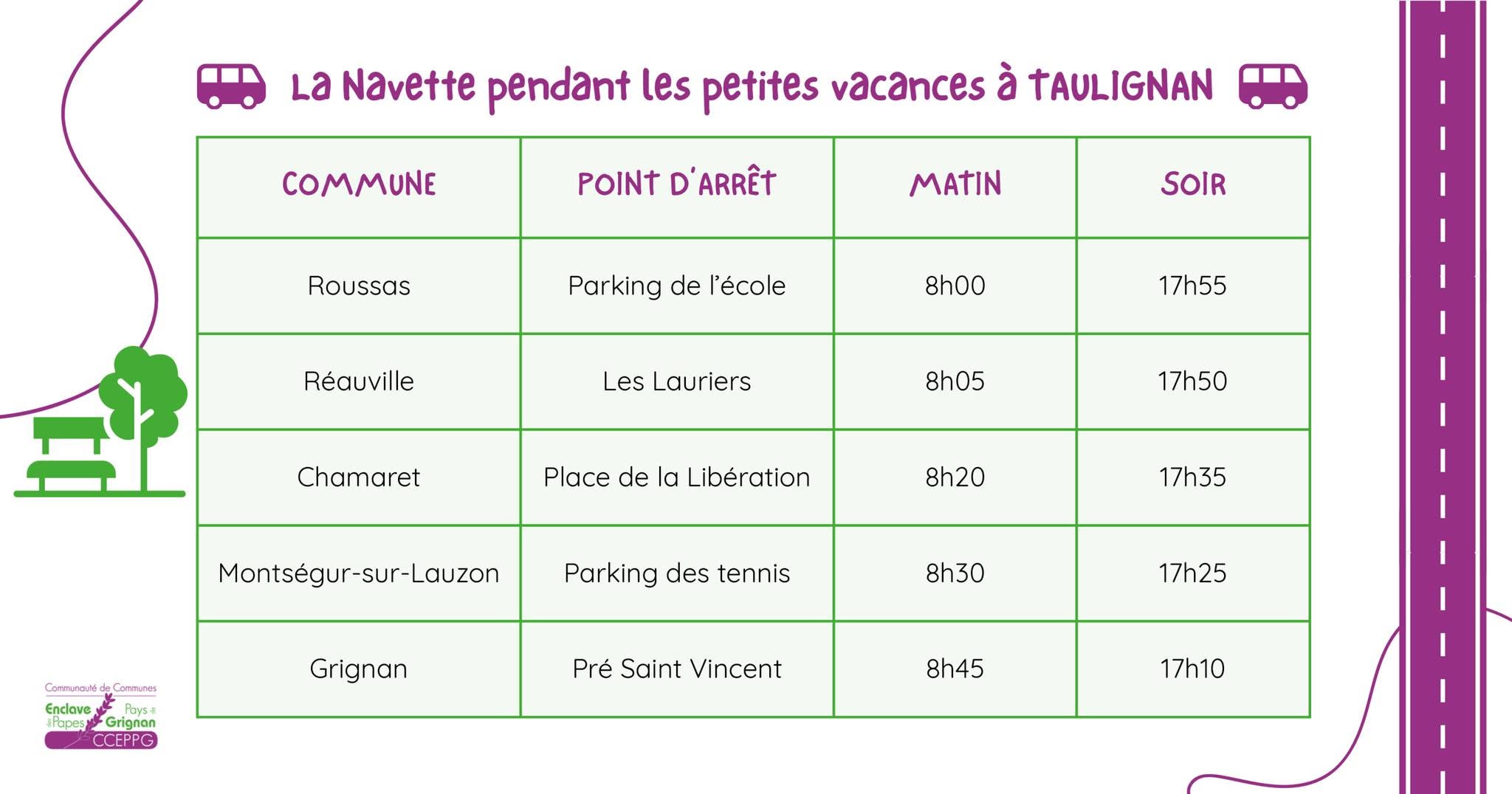 horaires bus